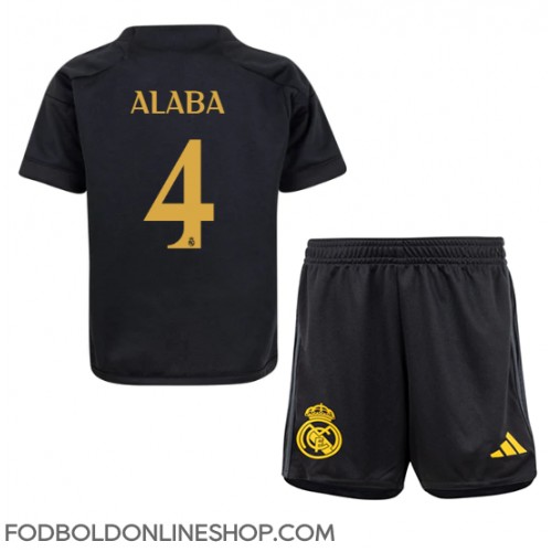 Real Madrid David Alaba #4 Tredje trøje Børn 2023-24 Kortærmet (+ Korte bukser)